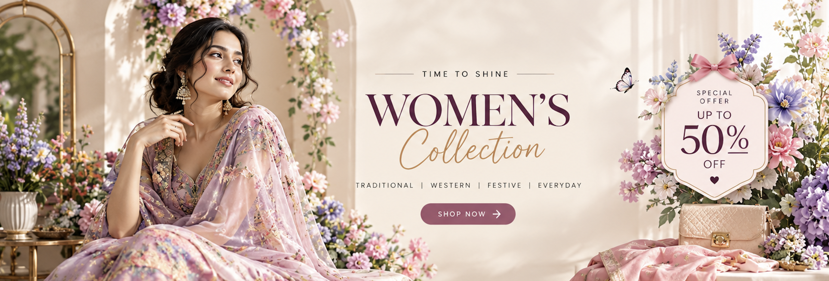 Women Ethnic Collection Banner